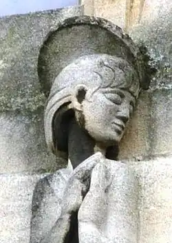 Close-up of “Piety”, by Dennis Huntley