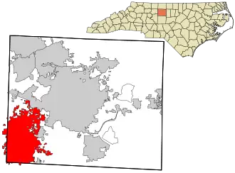 Location in Guilford County and North Carolina