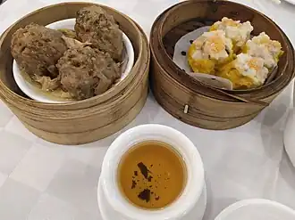 Tofu bamboo beef ball and shumai