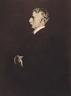 Portrait of Edward Hornor Coates, 10th President P.A.F.A., a 1912 portrait of Edward Hornor Coates by John McLure Hamilton