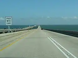Heading north on Lake Pontchartrain Causeway
