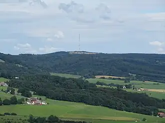View from the Wachtküppel looking east towards the Heidelstein