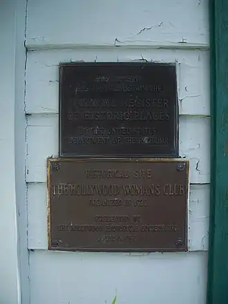 Two bronze historical markers