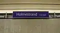 Info sign in the station