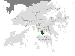 Location of Yau Tsim Mong within Hong Kong