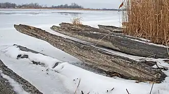 Picture taken at trace level, looking north