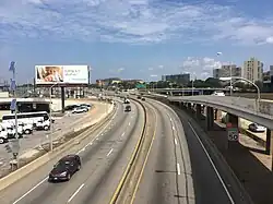 I-76 approaching I-676