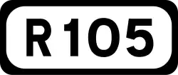 R105 road shield}}