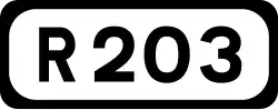 R203 road shield}}