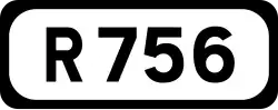R756 road shield}}