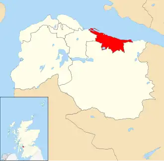 Location of the ward