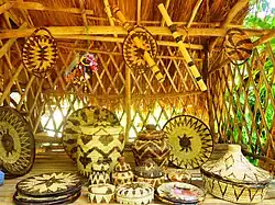 Basket crafts made by the Iraya Mangyan