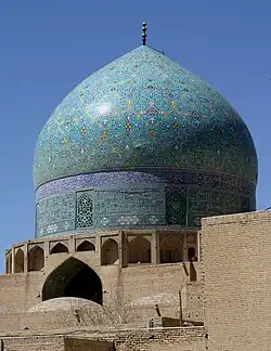 Exterior view of the main dome, covered in tiles