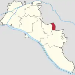 Location of Jinmenhu Subdistrict within Xiqing District