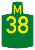 Metropolitan route M38 shield