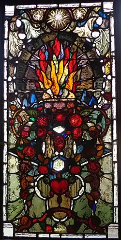 Window signed "Jos. Ehrismann" (Musée de la Chartreuse, Molsheim)