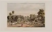A plantation camp of slaves in Surinam, with Gerard Voorduin, 1860-1862