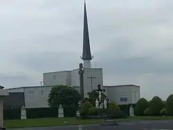 A landscape image showing the Knock Basilica