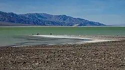 Lake Manly developed within the Badwater Basin of Death Valley.