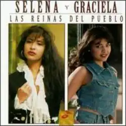 Album cover for Las Reinas del Pueblo featuring side-by-side portraits of Selena and Graciela Beltrán, with the album title and artists' names in bold white text.