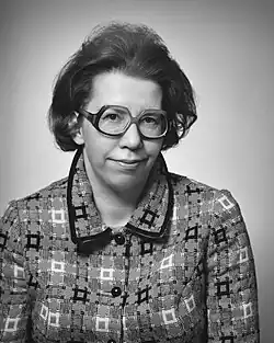 Black-and-white head shot of Ahtee