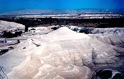 Formations left by Lake Lisan next to the Allenby Bridge