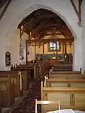 Interior of Llanbadrig church.