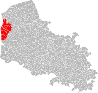 Location within the Pas-de-Calais department