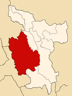 Location of Mariscal Cáceres in the San Martín Region