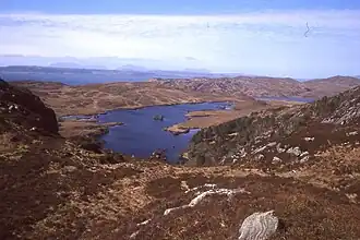View from Cruich Bheoraid at the southend of the loch
