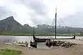Reconstructed Viking boat