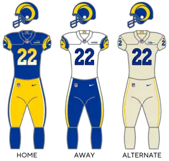 Los Angeles Rams uniforms