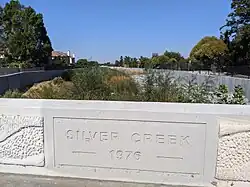 Lower Silver Creek concrete channel at Cunningham Avenue