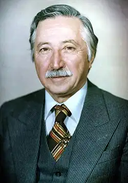 Corvalán in 1977, a black and white candid headshot