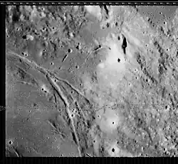 Rimae Sulpicius Gallus on August 13, 1967 (20°30′N 9°54′E / 20.5°N 9.9°E / 20.5; 9.9)