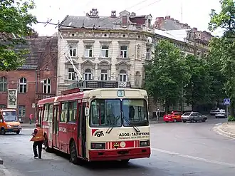 LAZ 52522 on route 9 (now route 29)