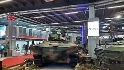 Front view of the M69 Rak mortar turret mounted on the Borsuk IFV chassis; MSPO 24 defense expo