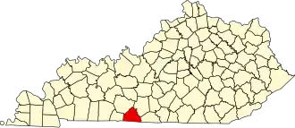 State map highlighting Allen County
