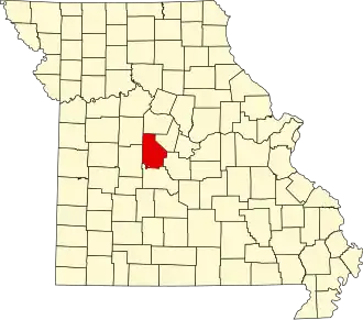 A state map highlighting Morgan County in the middle part of the state.