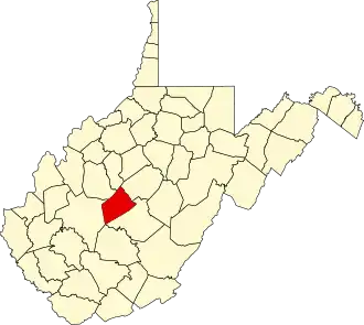 State map highlighting Clay County