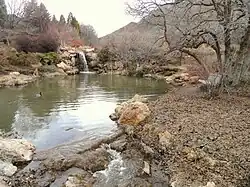 Red Butte Creek runs through the garden.