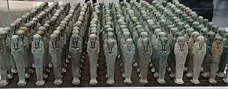 A group of ushabti from the tomb of Neferibreheb in Memphis, Egypt (c. 500 BC)