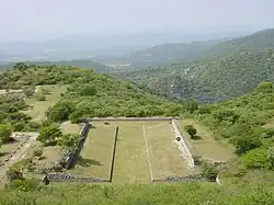 The primary ballcourt at Xochicalco.