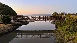 Slough entering the Bay