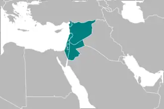 Modern Levant map