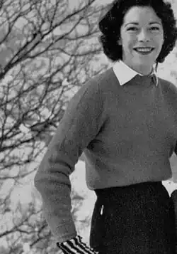 Comtesse Moyra van den Steen de Jehay in Switzerland, 1956