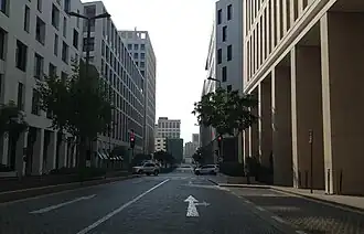 Musheireb downtown on Abdullah Bin Thani Street in 2021.