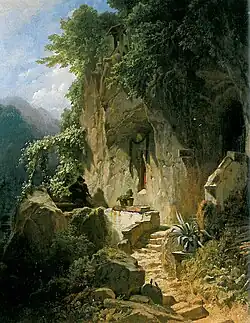 Music-making Hermit before his Rocky Abode, c. 1856–1858