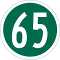 Route 65 marker
