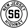 Route S6 marker